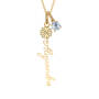 Birthstone Flower Necklace, Birthstone Flower Necklace 11772 0029 d april