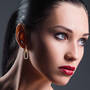 Dazzling Paperclip Earrings 11844 0031 g model