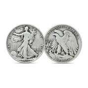 Walking Liberty Half Dollar First and Last Mint Mark Set 11793 0016 a main