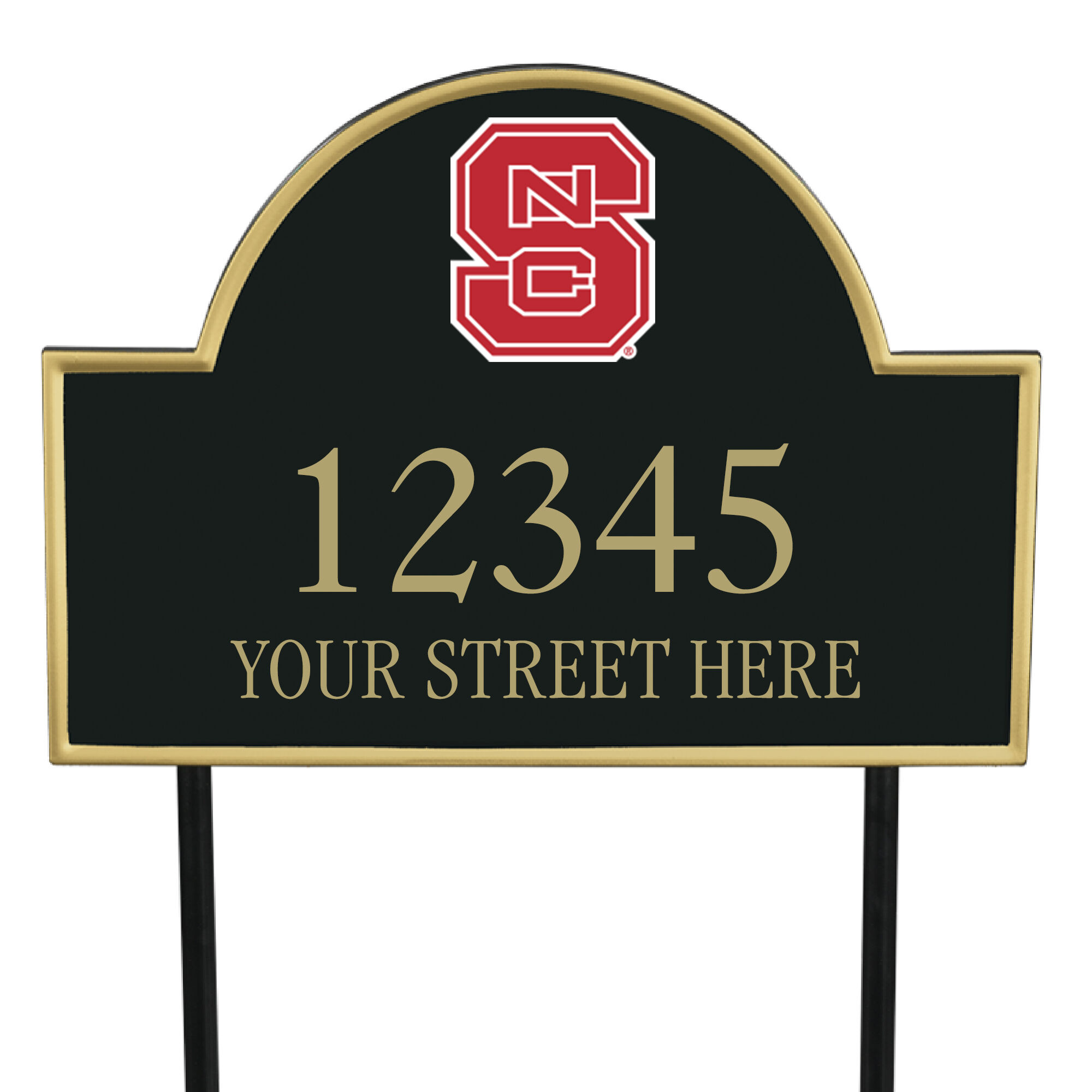 The College Personalized Address Plaque 5716 0384 b NC State