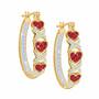 Holiday Hoops Crystal Earring Collection 6442 001 1 1