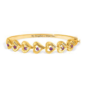 Seven Wonderful Wishes for My Daughter Amethyst Bracelet 1569 001 9 1