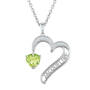 Diamond and Birthstone Heart Pendant 12169 0010 h august