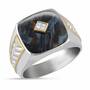 Eye of the Storm Pietersite  Diamond Ring 4951 001 9 1