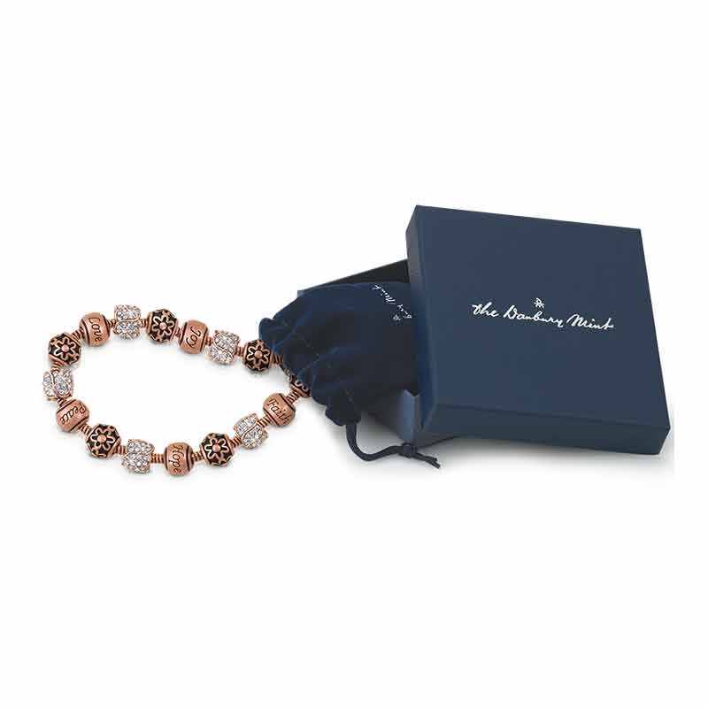 Nature s Flourish Copper Charm Bracelet