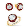 Love Knot Birthstone Ring with Free Matching Earrings 12097 0017 a main