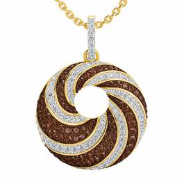 Chocolate Swirl Diamonisse Pendant 6314 001 6 1