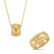 Golden Reflection Ring with FREE Pendant 11755 0012 a main
