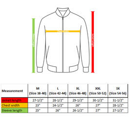 the us coastguard fleece jacket 1662 0361 g size chart