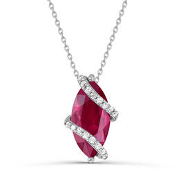 Created Ruby Sapphire Pendant Ring Set 11142 1541 e pendant