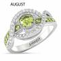 Birthstone Wave Ring 2202 001 0 12