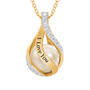 Loves Embrace Pearl Diamond Necklace 10126 0016 c back