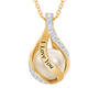 Love's Embrace Pearl & Diamond Necklace, Loves Embrace Pearl Diamond Necklace 10126 0016 c back