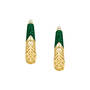 Birthstone Initial Hoops 11897 0011 m side