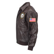 The US Navy Leather Jacket 11508 0038 b side