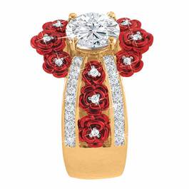 A Bouquet of Roses Diamond Ring 6272 001 6 2