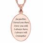 “I Love You" Personalized Diamond Pendant, I Love You Personalized Diamond Pendant 6704 001 4 3