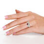 Personalized Genuine Birthstone Swirl Ring 10904 0014 n model