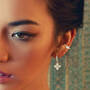Venetian Escape Five-Carat Hoops with FREE Matching Cuff Earring, Venetian Escape Five Carat Hoops with FREE Cuff Earring 11941 0017 m model