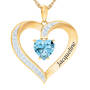 The Birthstone Heart Pendant 6015 0026 c march