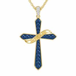 The Birthstone  Diamond Cross Necklace 6787 001 4 9