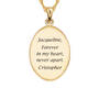 "I Love You" Personalized Diamond Pendant, I Love You Diamond Pendant 5238 0326 c back