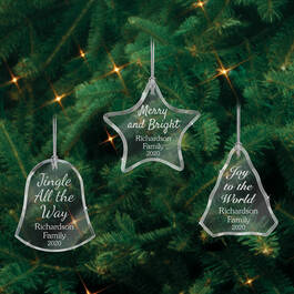 The Personalized Glass Ornament Set 10082 0018 d ornaments tree