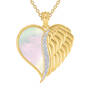 Angels Are With You Diamond Heart Pendant, Angels are With You Diamond Heart Pendant 10424 0015 b front