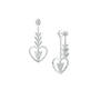 Cupid's Embrace Sterling Silver Necklace with FREE Matching Earrings, Cupids Embrace Sterling Silver Necklace with Free Matching Earrings 12199 0014 c earring