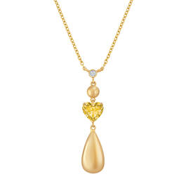 Drop of Gold Birthstone Diamond Necklace 6929 0013 k november