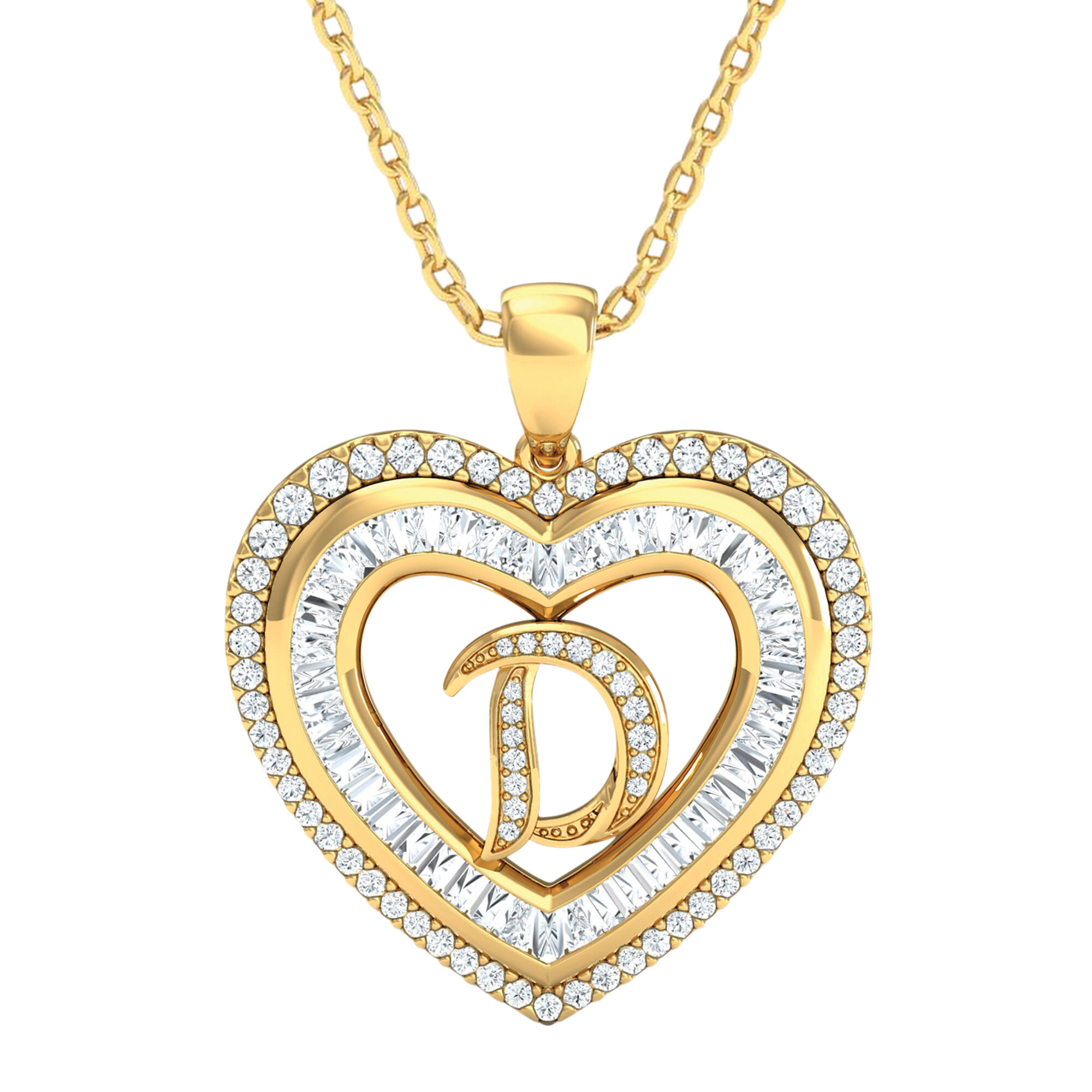 Initial Heart Pendant 10383 0014 d pendant
