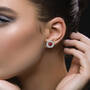The Birthstone Swirl Earrings 11074 0016 m model
