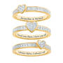Love Everlasting Personalized Diamond Ring Set 10073 0019 b separated