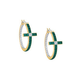 The Birthstone Diamond Cross Hoops 11446 0017 e may