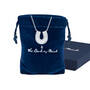 Diamond Horseshoe Necklace by Robert Tonner 12116 0022 g giftpouch box