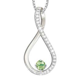 The Birthstone  Diamond Infinity Pendant 5200 001 5 8