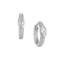 Four Times the Shine Silver Hoops Earring Set 12118 0020 a main