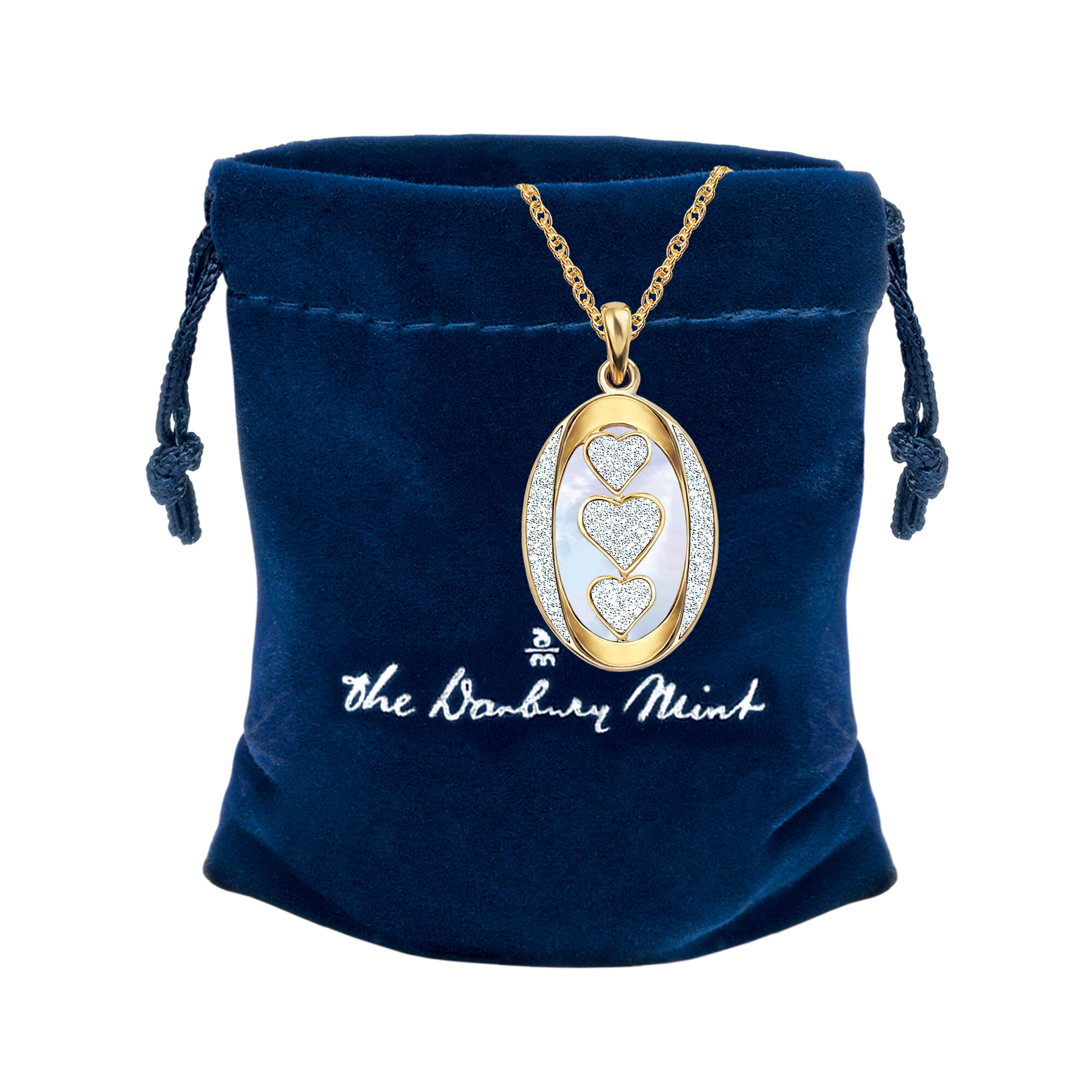 I Love You Personalized Diamond Pendant 5238 0219 g gift pouch