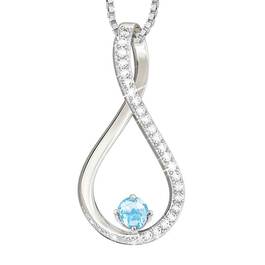The Birthstone  Diamond Infinity Pendant 5200 001 5 3