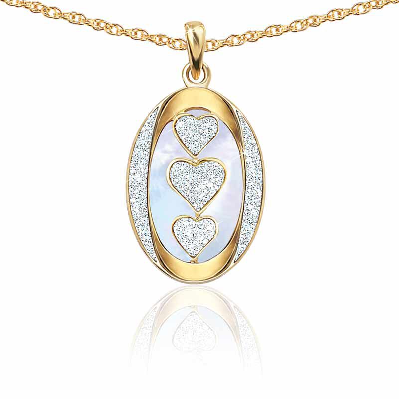 Danbury mint i love you pendant deals