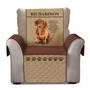 Dog Personalized Armchair Cover 6257 0015 a dachshund red