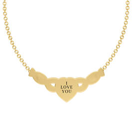 From My Heart to Yours Necklace with Free Matching Earrings 10558 0013 e inscription