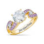 Birthstone Diamond Swirl Ring 12095 0019 f june