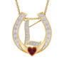Diamond Initial Horseshoe Pendant 11352 0019 k initial