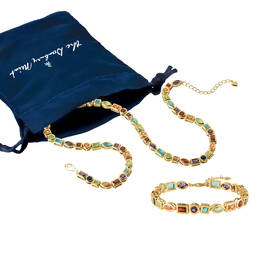 The Radiant Rainbow Necklace with FREE Matching Bracelet 12231 0014 d giftpouch