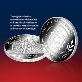 Juneteenth Silver Bullion Commemorative 10849 0012 c coin