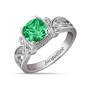 Personalized Vintage Elegance Birthstone Ring 12122 0016 e may