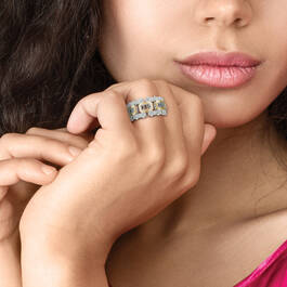 Personalized Custom Crafted Initial Ring 12532 0010 n model