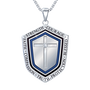 Blessed Grandson Shield Pendant 2258 001 3 1