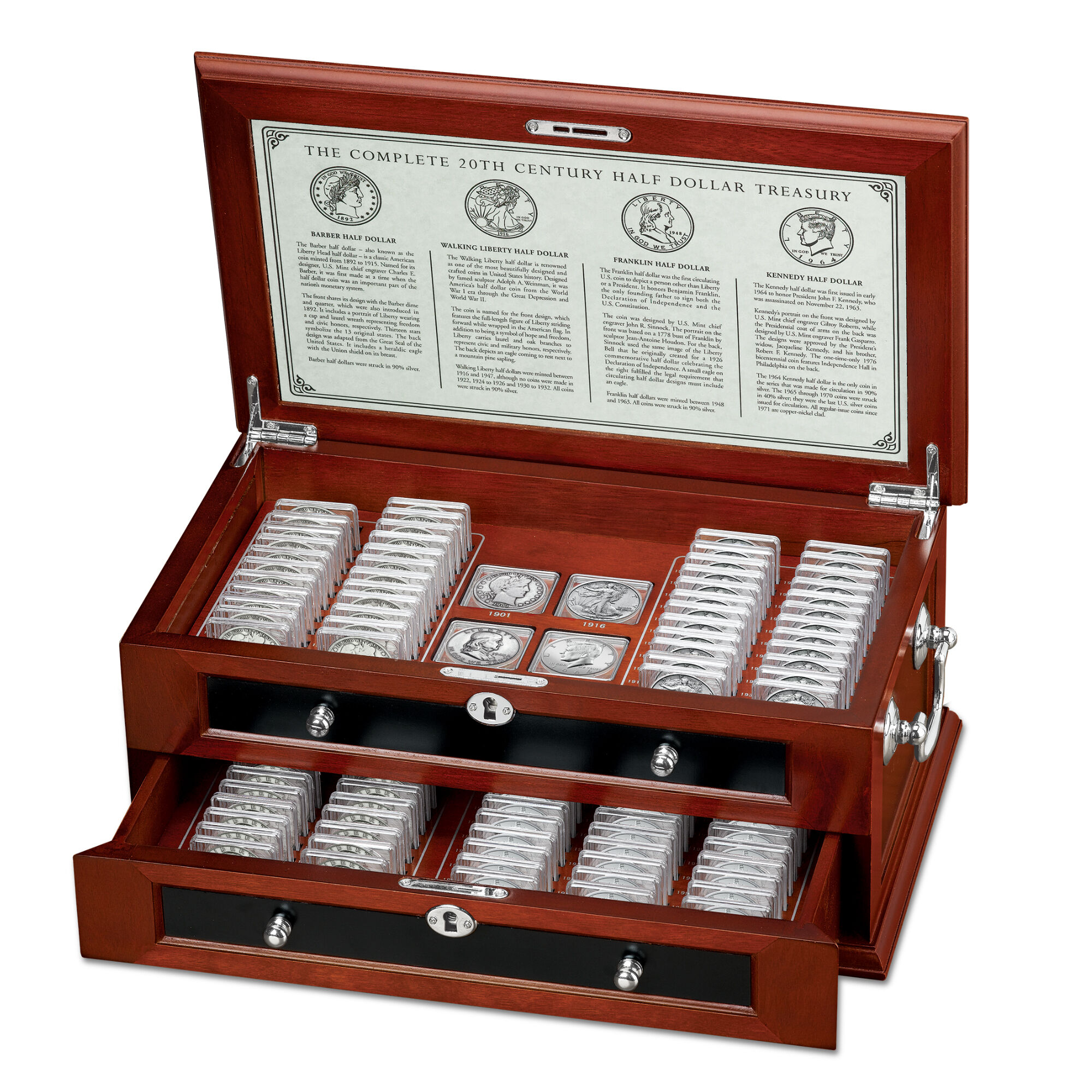Complete 20th Century Half Dollar Collection 2986 0061 e displaybox